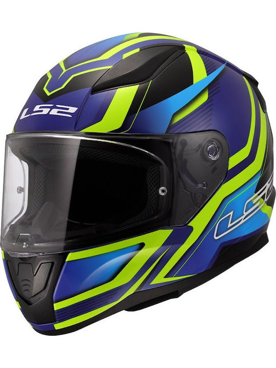 LS2 FF353 Rapid II Full Face ECE 22.06 Flitz Gloss H-V Yellow/Blue LS2 FF353 Rapid II Full Face ECE 22.06 Flitz Gloss H-V Yellow/Blue