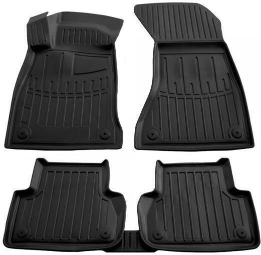 Rubber Raised Sides Car Mats With Fasteners Audi A4 B9 4/5d 2015+ A5 Sportback F5 5d 2016+ Race Axion-5 Pieces