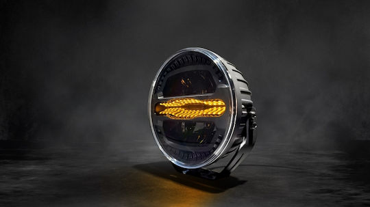 Cold Round Car Headlight LED 10 - 30V 175W 22.85cm with White Lighting 1 Piece