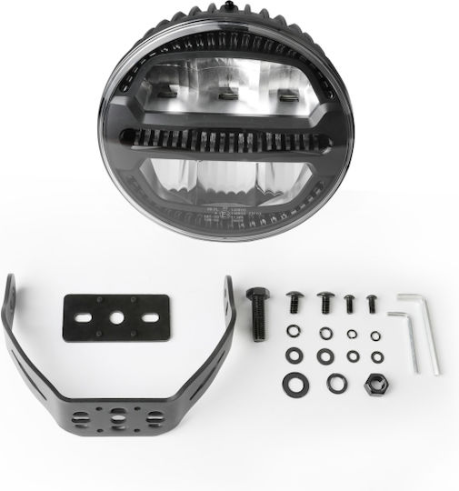 Cold Round Car Headlight LED 10 - 30V 175W 22.85cm with White Lighting 1 Piece