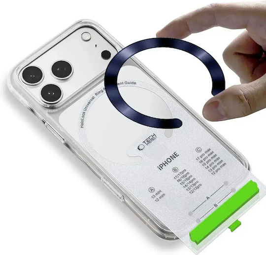 Tech-Protect MagSafe Ringe Mmp-210 Mit Ausrichtungsführer Deep Blau & Silber 2Stück