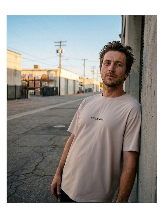 Stone T-shirt Μπεζ