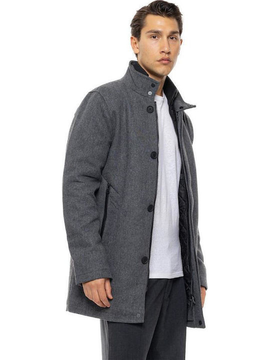 Ανδρικό Παλτό Dk Grey
