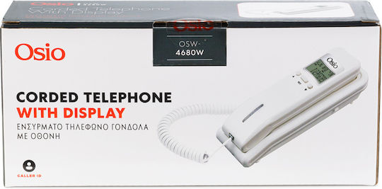 Osio Corded Phone Gondola White OSW-4680W