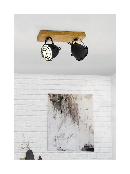 Eglo 44092 Gatebeck Spot Light 2xe14 40w 230v FSC Certified