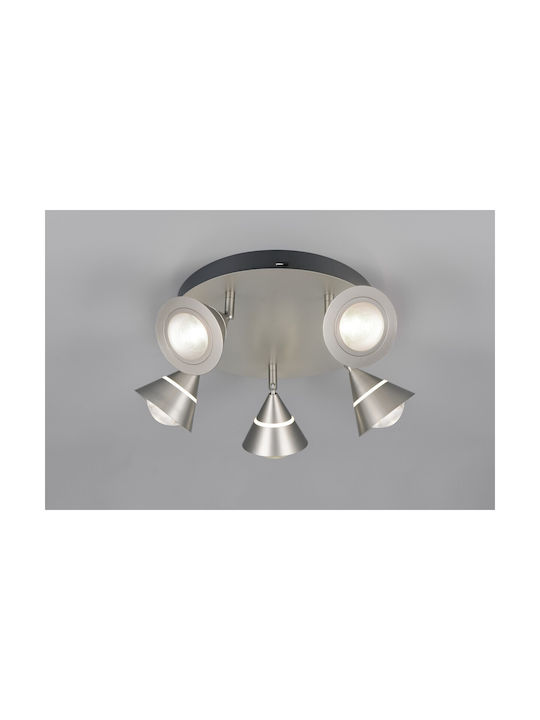 Trio Lighting Romeo Πλαφονιέρα Οροφής Γκρι με Ενσωματωμένο LED