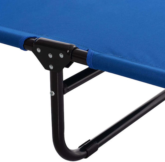 Strandliege Schwarz Metallisch 59x27,5cm