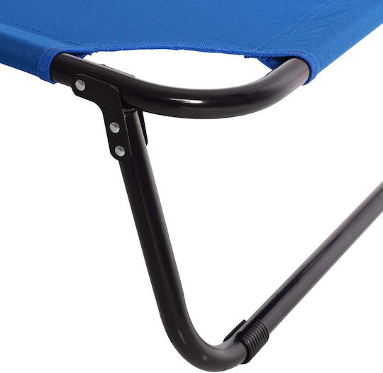 Strandliege Schwarz Metallisch 59x27,5cm