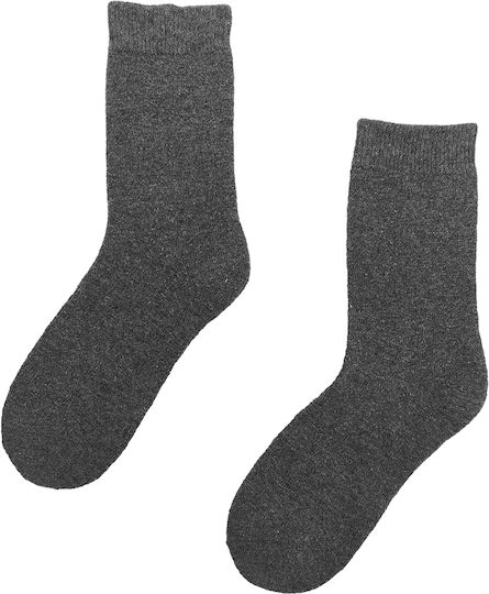 Herren Jagdsocken Frottee Militär Wolle Einfarbig 1 Paar Nr.41-46 Dunkelgrau
