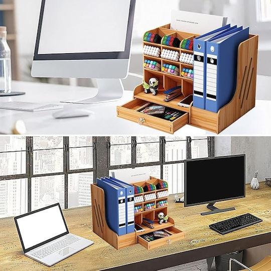 Wooden Desktop Drawer 26x26x33cm Black