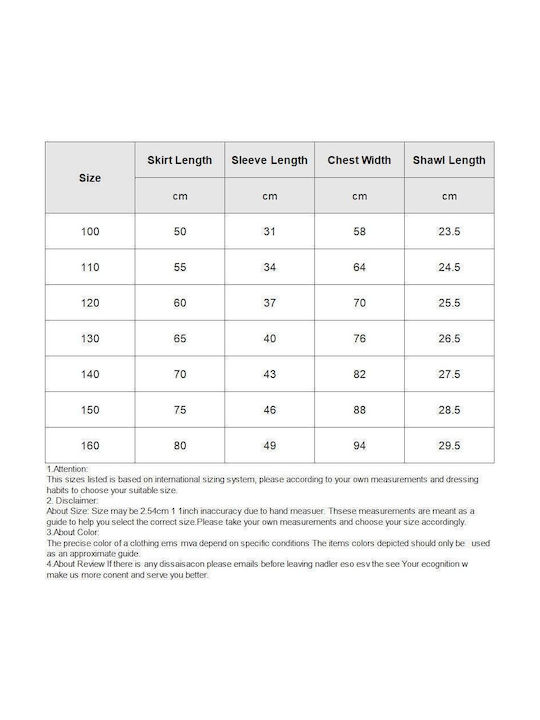 Role Costume Kids Christmas Performance Size 140cm Girls