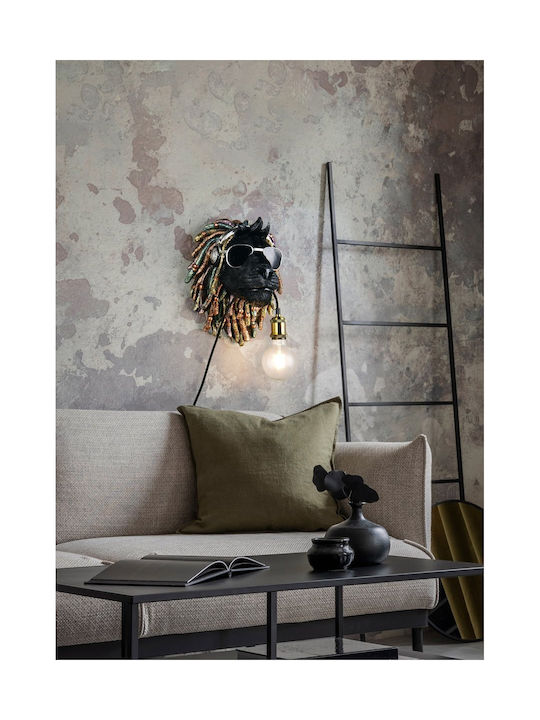 Trio Lighting Lamp Wall with Socket E27 Black 31.5x38x22.5cm