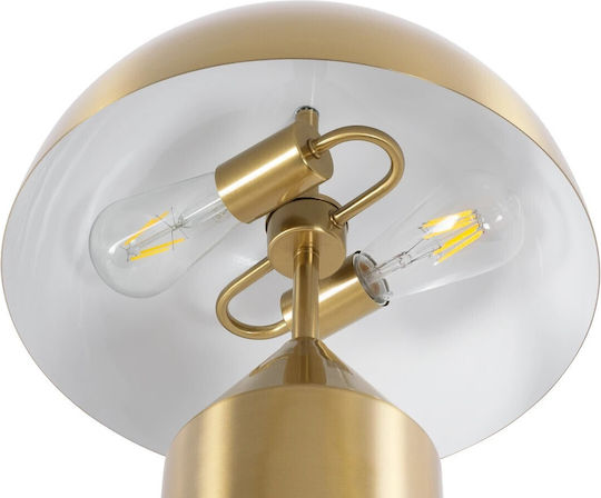 kelvo URANUS Table Lamp for Socket E27 with Gold Shade and Base