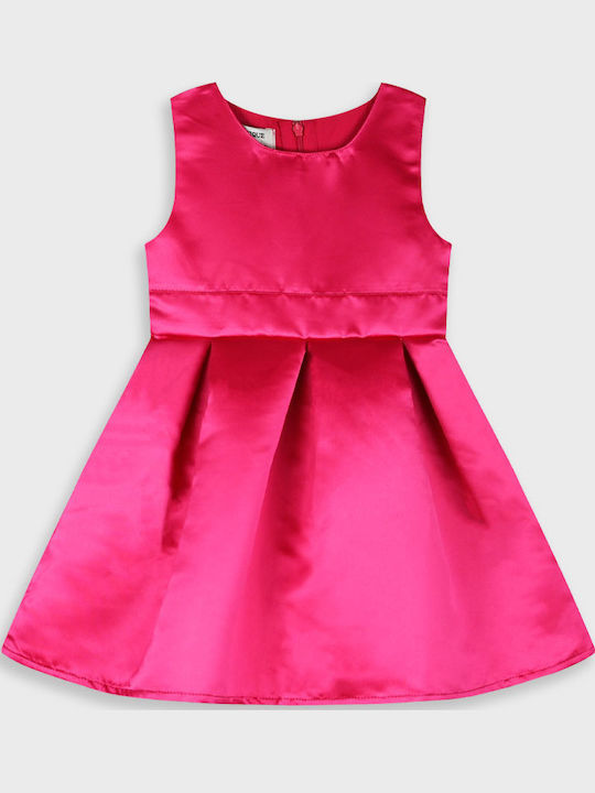 Rochie pentru Copii Fără mâneci Din tul Fuchsia