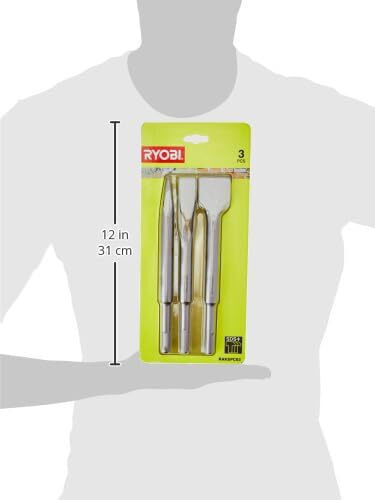 Ryobi Σετ Βελόνι & Καλέμι 3τμχ με Υποδοχή SDS Plus