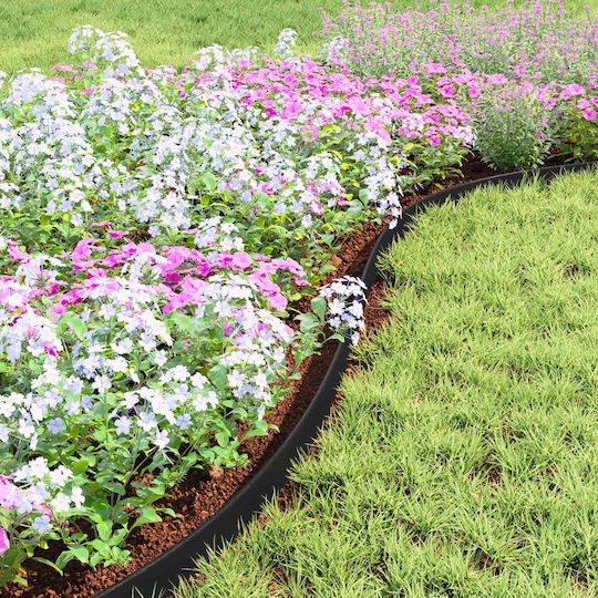 vidaXL Kunststoff-Gartenhecke in Schwarz Farbe