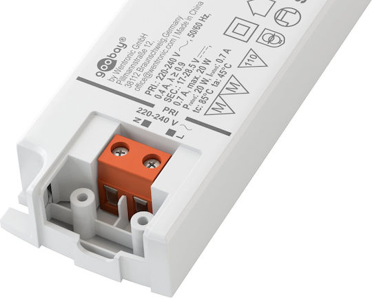 Goobay Ρυθμιζόμενο Dimmable Τροφοδοτικό LED IP20 Ισχύος 12W