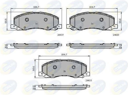 Front Brake Pads Opel Insignia A G09 Insignia A Sports Tourer G09 Insignia A Sedan G09 Saab 9-5 Ys3g 1605202 13237752 Cbp32003-10267