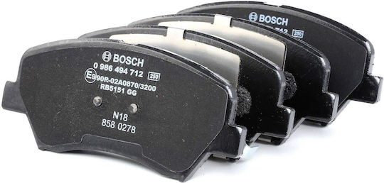 Bosch Σετ Τακάκια Εμπρός για Hyundai Genesis / i30 Kia Cerato