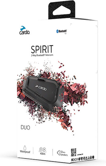 Cardo Spirit Dual Intercom for Riding Helmet with Bluetooth