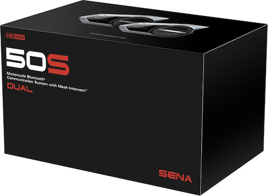Sena 50S Dual Intercom for Motorcycle Helmet with Bluetooth