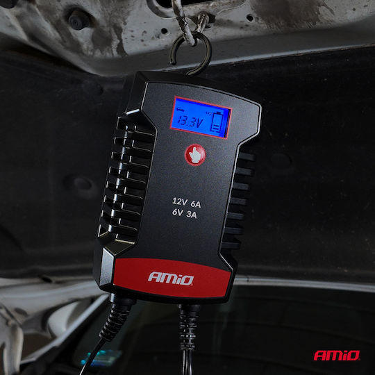 AMiO Pro Hook Зарядно за автомобилна батерия 6/12V