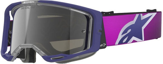 Alpinestars Goggles Vision 8 Mirrored Lens Foam Motocross Goggles Does Not Accept Tear Off
