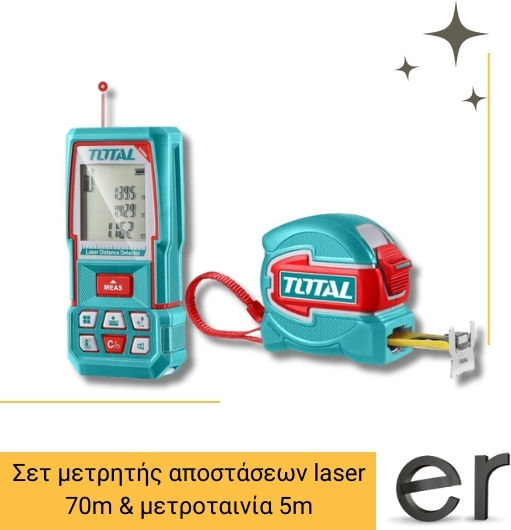 Total Laser Distance Meter TLDD241201M with Range up to 70m