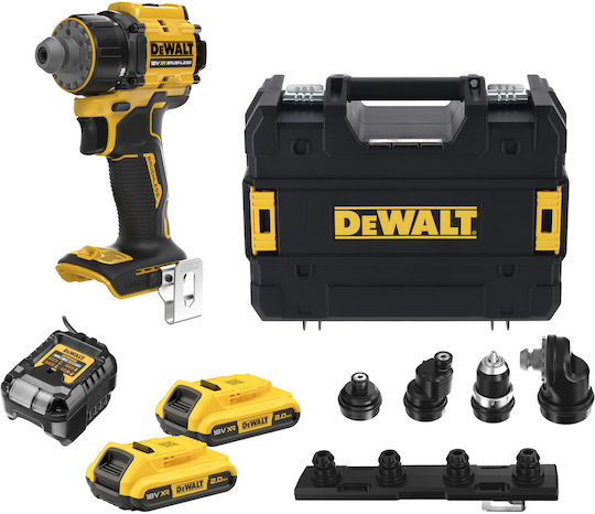 DEWALT DCD803D2T Winkel Schlagbohrschrauber Batteriebetrieben Brushless 18V 2x2Ah