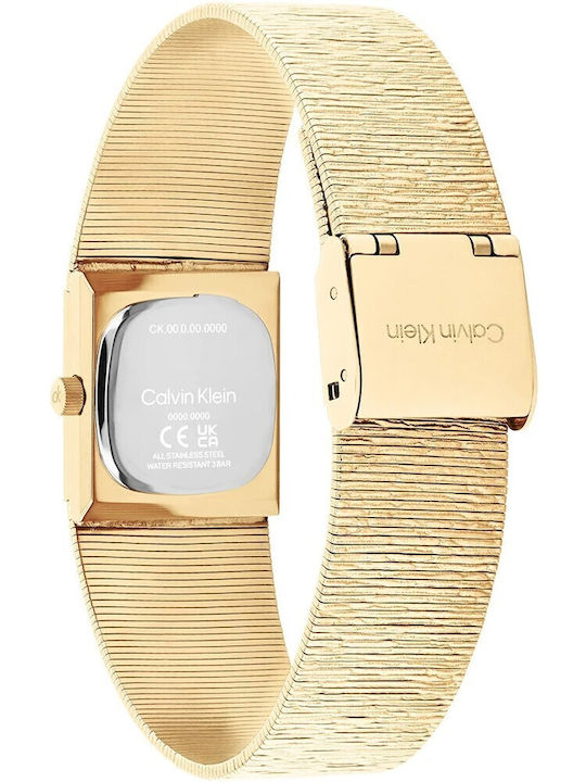 Calvin Klein Sophisticated Γυναικείο Ρολόι Μπαταρίας με Χρυσό Μεταλλικό Μπρασελέ