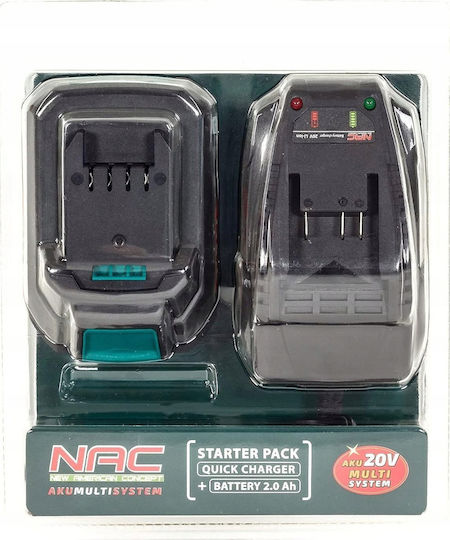 NAC ID-LI-ST-20V 2036278 14395530 Безчетков Гайковерт На Батерия 20V 1x2Ah с Гнездо 1/4"
