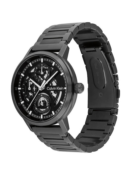 Calvin Klein Gauge Ρολόι Μπαταρίας με Μεταλλικό Μπρασελέ Calvin Klein Gauge Ρολόι Μπαταρίας με Μεταλλικό Μπρασελέ