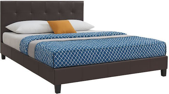Sissy Κρεβάτι Υπέρδιπλο για Στρώμα 160x200cm Καφέ Sissy Κρεβάτι Υπέρδιπλο για Στρώμα 160x200cm Καφέ