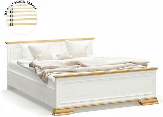 Jaden Κρεβάτι Υπέρδιπλο για Στρώμα 160x200cm Golden Oak / Λευκό Antique Jaden Κρεβάτι Υπέρδιπλο για Στρώμα 160x200cm Golden Oak / Λευκό Antique