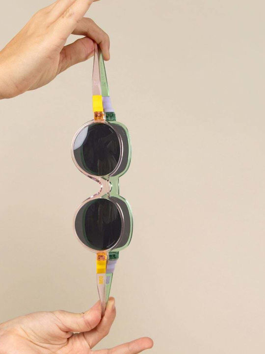 KiETLA Άθραυστα Oversized Παιδικά Γυαλιά Ηλίου με Polarized Φακό Γκρι για 4-7 Ετών
