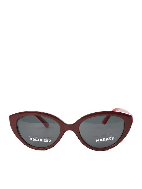 Marasil Butterfly Kids Sunglasses with Polarized Lenses Red for 4-7 Years