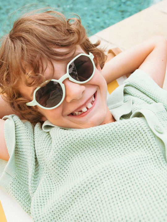 KiETLA Unbreakable Round Baby Sunglasses Blue for 0-1 Year