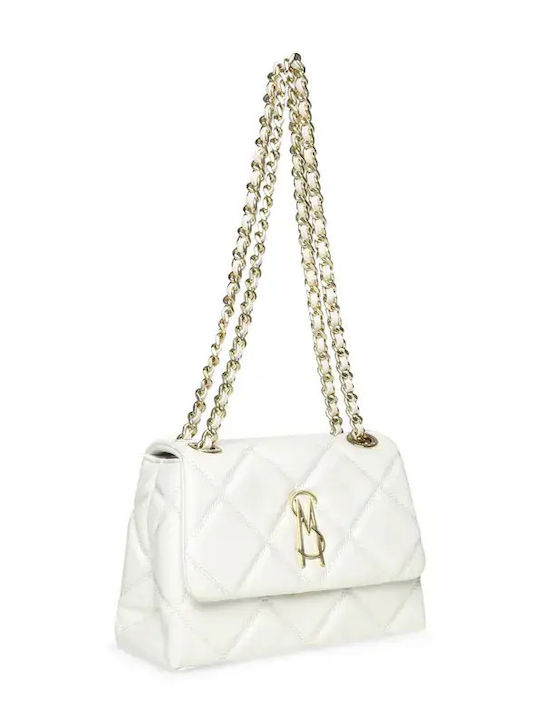Bvolturi Leather Women's Shoulder Bag White