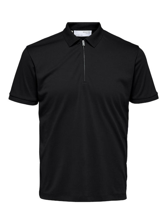 Homme Polo Μπλούζα Κοντομάνικη Μαύρη