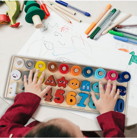 MalPlay Montessori Εκπαιδευτικό Παιχνίδι Γράμματα & Αριθμοί από Ξύλο 109783