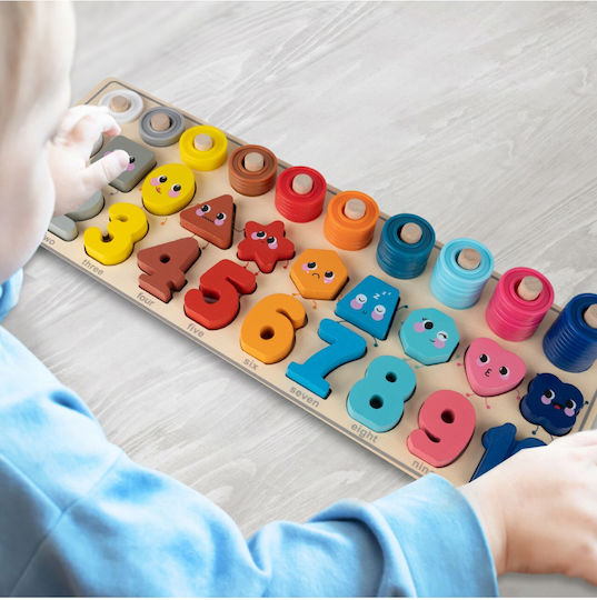 MalPlay Montessori Εκπαιδευτικό Παιχνίδι Γράμματα & Αριθμοί από Ξύλο 109783