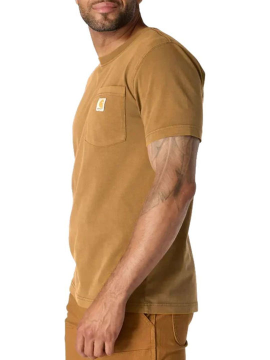 T-shirt Καφέ