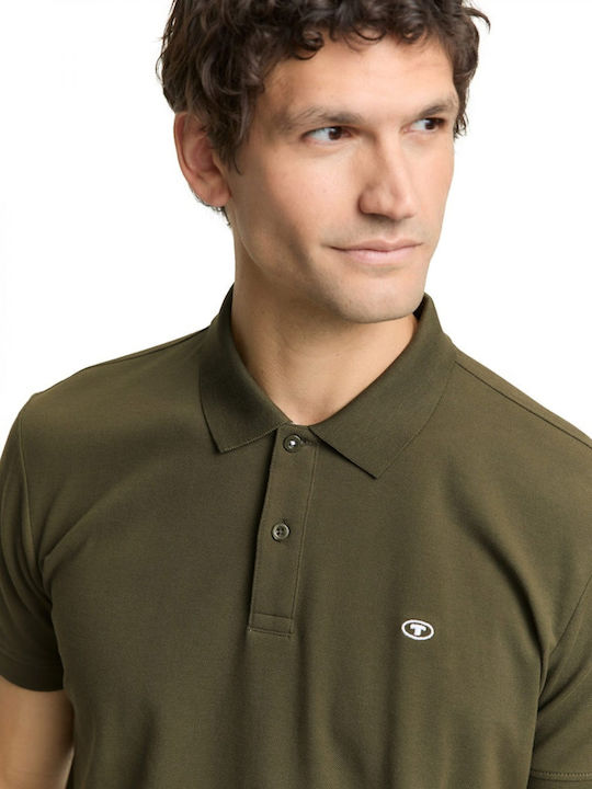 Polo Short Sleeve Blouse Deep Forest Green