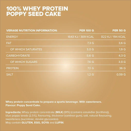 IronMaxx 100% Molkenprotein mit Geschmack Mohnkuchen Käsekuchen 500gr