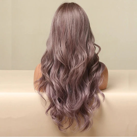 Animis Beauty Περούκα με Συνθετική Τρίχα σε Μωβ Χρώμα 65cm
