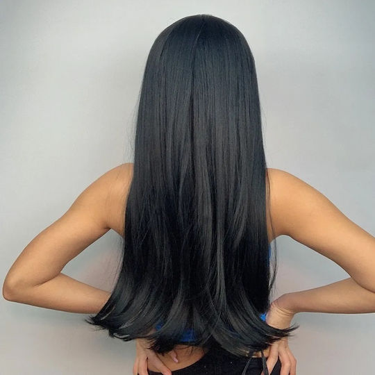 Animis Beauty Περούκα με Συνθετική Τρίχα σε Μαύρο Χρώμα 70cm