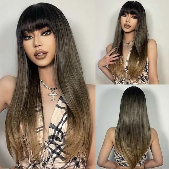 Animis Beauty Perucă Cu Păr Sintetic În Culoare Castanie 70cm