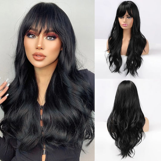 Animis Beauty Perucă Cu Păr Sintetic Negru 65cm
