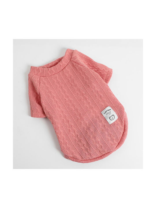 Animal Knitted Sweater Dog in Pink color 25cm.