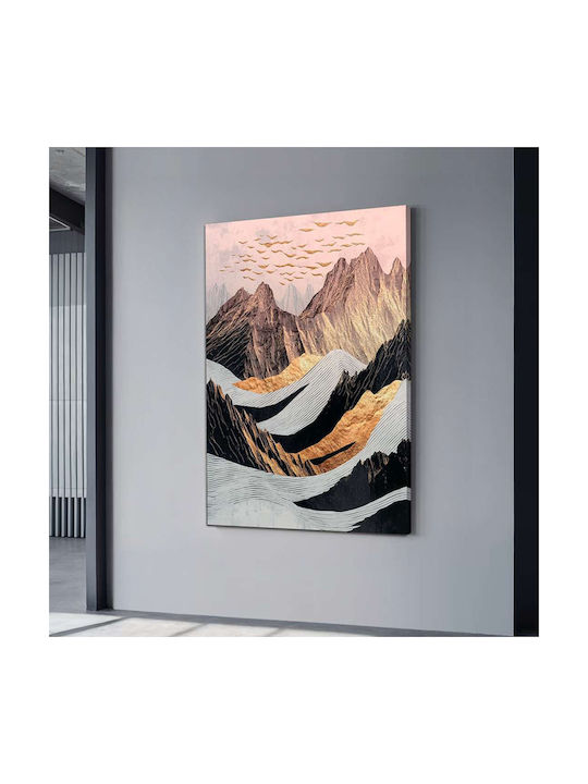 Megapap Abstract Mountain Gemälde auf Segeltuch 70x100cm